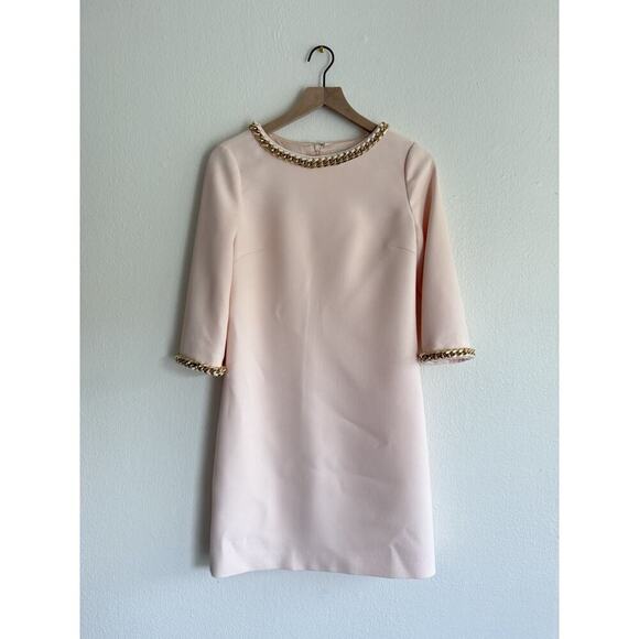 Ted Baker London Hadim Chain Embellished‎ Tunic Dress Pink Size 1 UK /Size 4 US - Picture 1 of 10